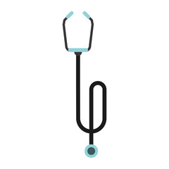 Stethoscope medical tool vector illustration graphic design