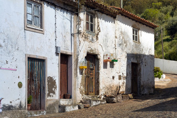 Morvao Portuguese province village on a sunny day cozy houses