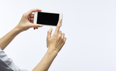 mobile phone in hand