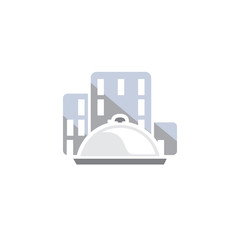 Food Town Logo Icon Design