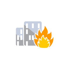 Fire Town Logo Icon Design