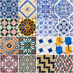 Vintage ceramic tiles