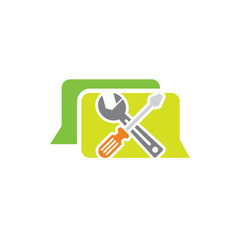 Repair Chat Logo Icon Design