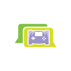 Game Chat Logo Icon Design