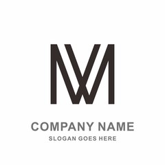 Monogram Letter M Geometric Square Architecture Interior Construction Business Company Stock Vector Logo Design Template