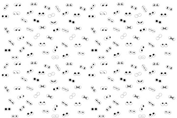 お目目コミカルテクスチャー