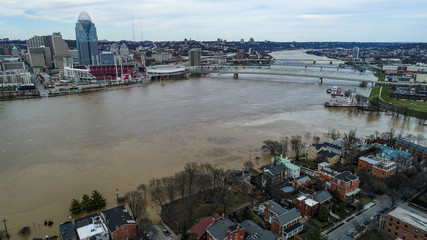 2018 Ohio River Flood in Cincinnati & Covington