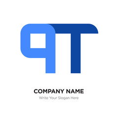 Abstract letter QT or TQ logo design template, Black Alphabet initial letters company name concept. Flat thin line segments connected to each other