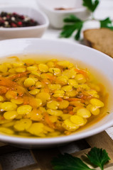 Yellow pea soup