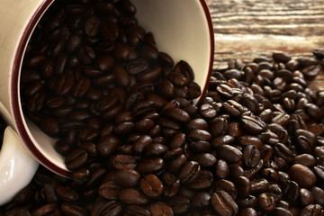 Fresh Roasted Coffee Bean Close Up