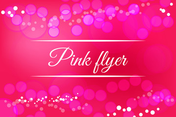 Pink holiday banner