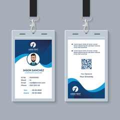 Modern Clean ID Card Template