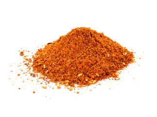 Cayenne pepper spice isolated on a white background