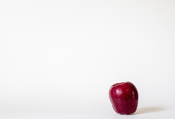 Red apple isolated on white background