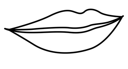 sensuality lips isolated icon vector illustration design