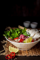Vietnamese Beef Noodle Soup Pho Bo