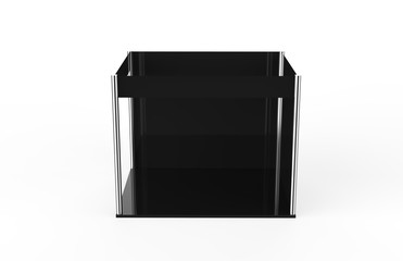 Trade show booth on the white isolated white background, 3d illustration