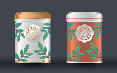 Coffee packaging vector design template, Vector illustration