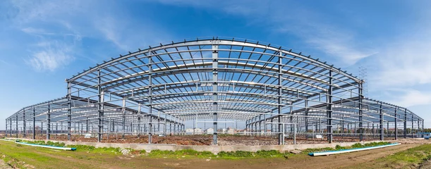 Photo sur Plexiglas Bâtiment industriel steel structure workshop