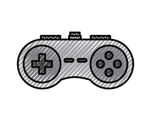 video console gamepad device buttons vector illustration drawing design