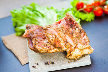 Marinated chicken meat 