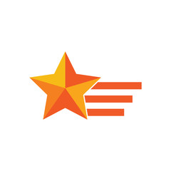 Fototapeta premium Run Star Logo Icon Design