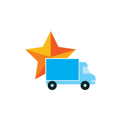 Delivery Star Logo Icon Design