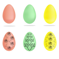Easter eggs gradient mesh. Ornament. Eps10