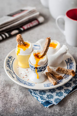 Soft Boiled Eggs with Bread Soldiers