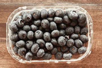 forest berries, blueberry dessert