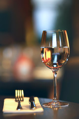 glass of white wine