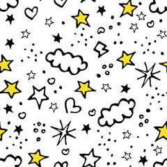 Vector Seamless Pattern Doodle