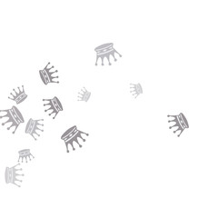 Elegant vector background with colored crowns. Simple gentle template for the card, invitation, printing. Fashionable decoration with beautiful crowns.
