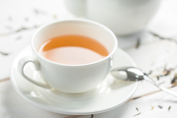 morning tea on the table