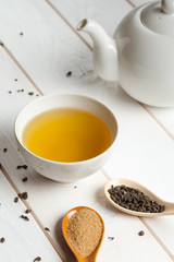 morning tea on the table