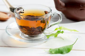 morning tea on the table