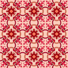 Fashionable pattern in the Arab style, seamless background, arabesque vector.