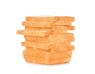 sliced bread isolated on white background
