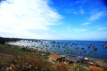 Fishing boats in the sea