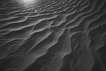 Sand mountains in the desert