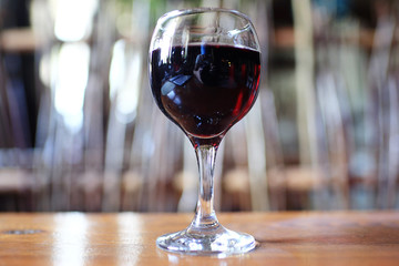 dinner with wine table decoration