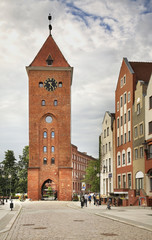 Obraz premium Market gate in Elblag. Warmian-Masurian voivodeship. Poland