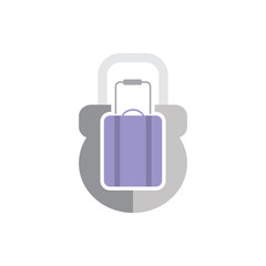 Travel Lock Logo Icon Design