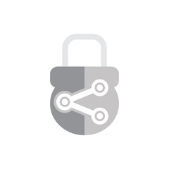 Share Lock Logo Icon Design