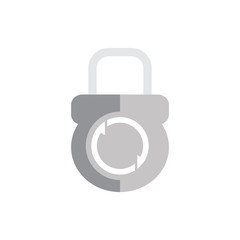 Recycle Lock Logo Icon Design