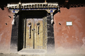 stupa in the ancient Tibetan monastery