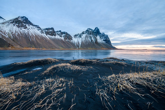 amazing wild landscape of stokksnes, iceland