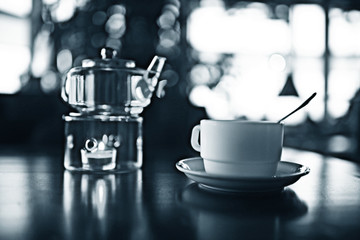 Serving tea ceremony