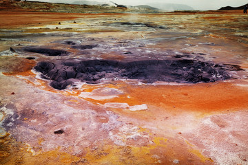 Geothermal zone in Iceland