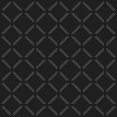 Geometric dotted vector black and white pattern. Seamless abstract dark modern texture for wallpapers and backgrounds
